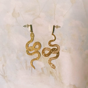 Aretes Gold Snakes and Starts